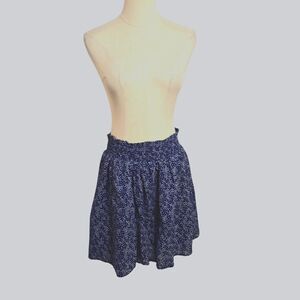 Old Navy Blue Floral Flowy Mini Skirt